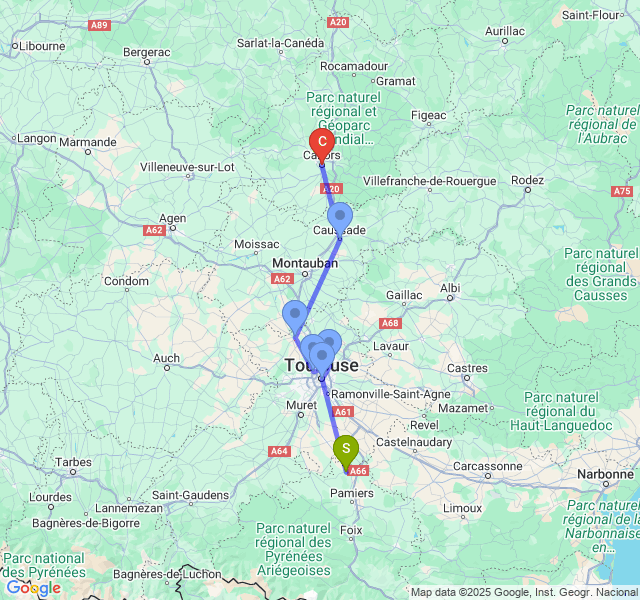 Recent journey map