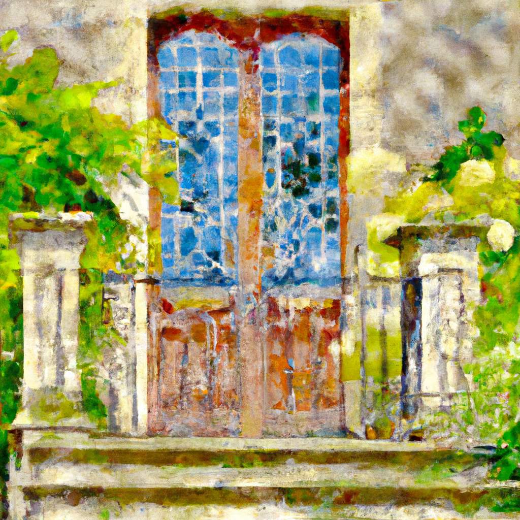 My painting of the scene