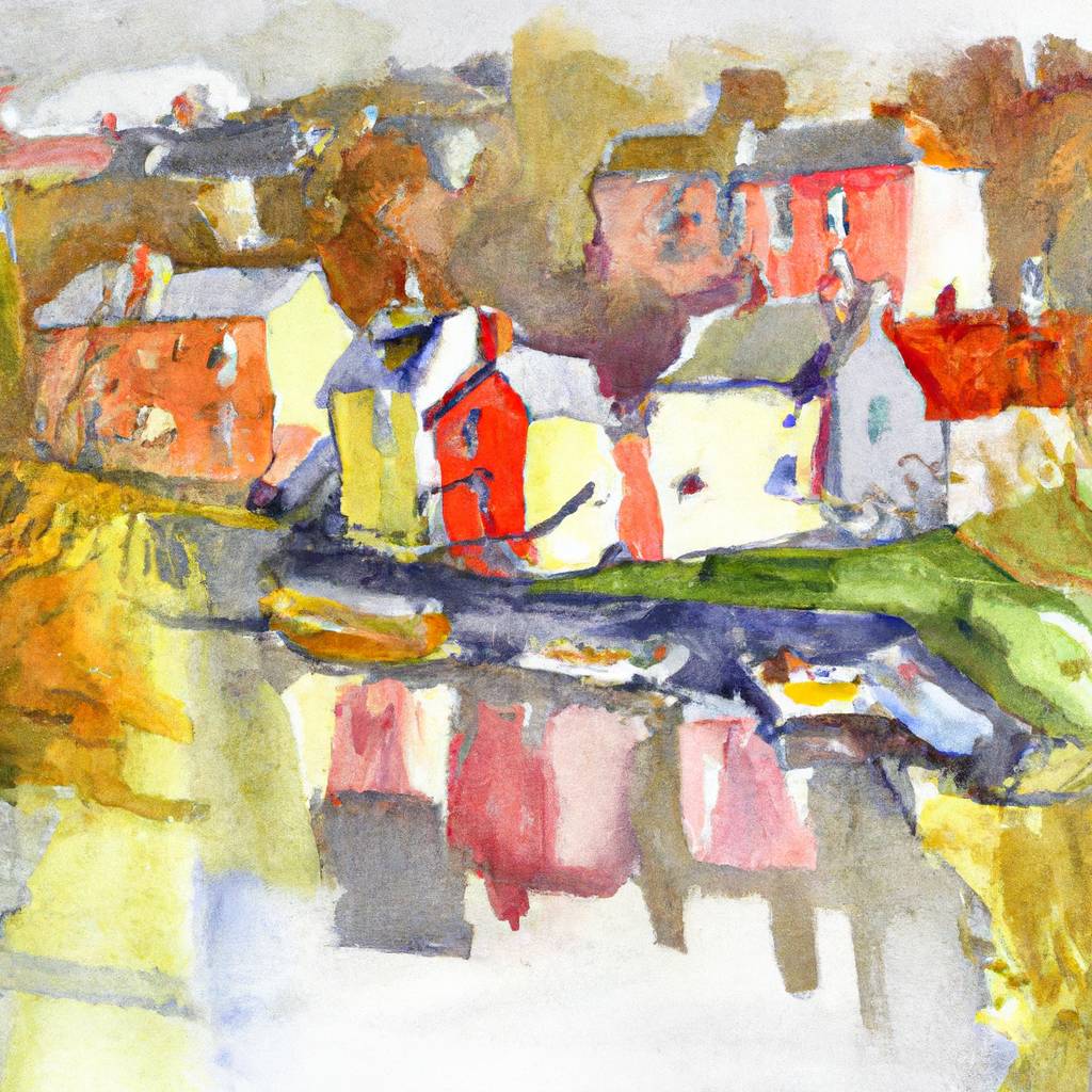 My painting of the scene