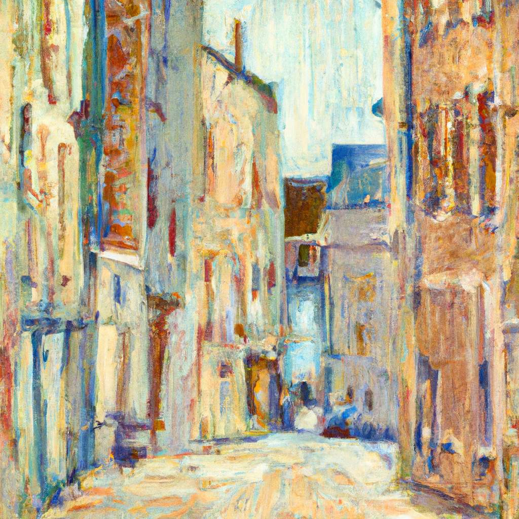 My painting of the scene