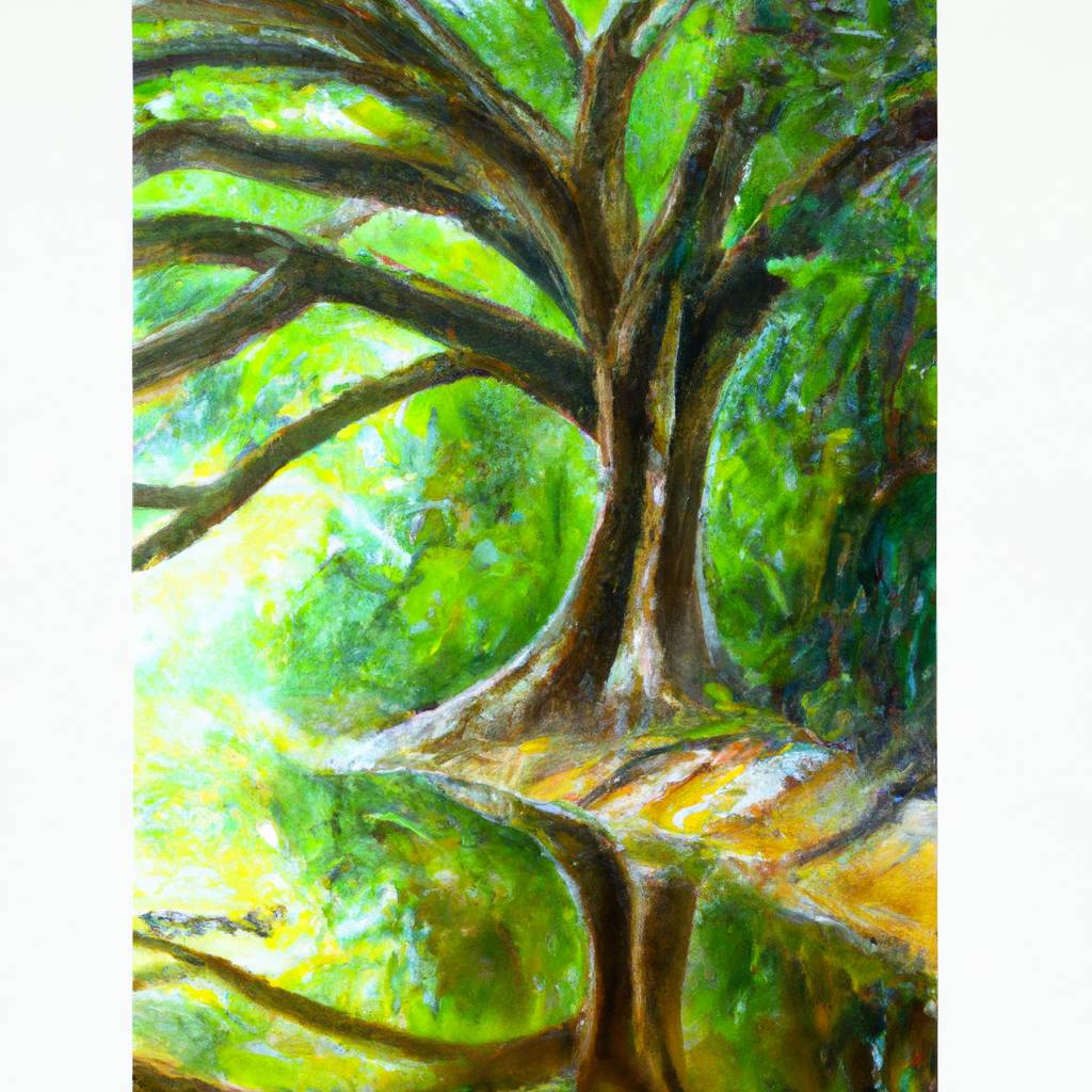 My painting of the scene