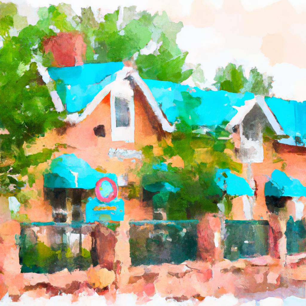 My painting of the scene