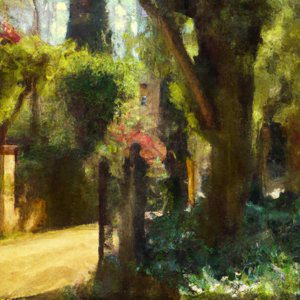 My painting of the scene