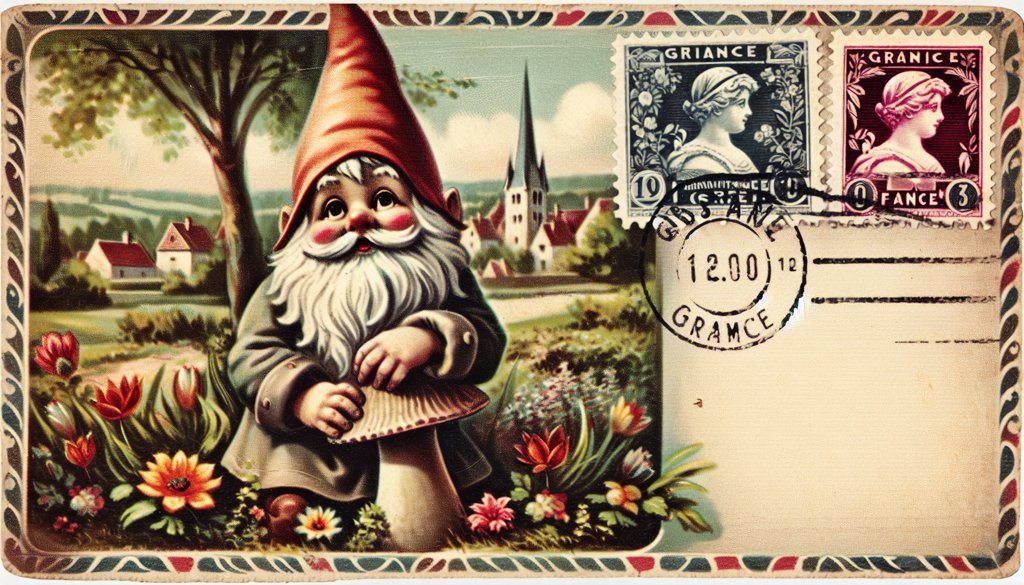 Gnome's postcard from France
