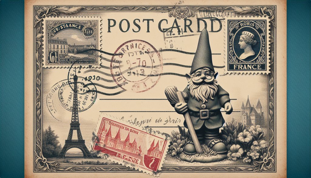 Gnome's postcard from France
