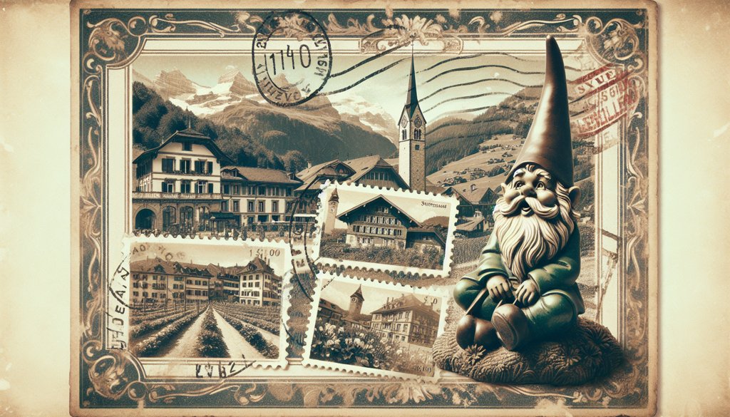 Gnome's postcard from Switzerland