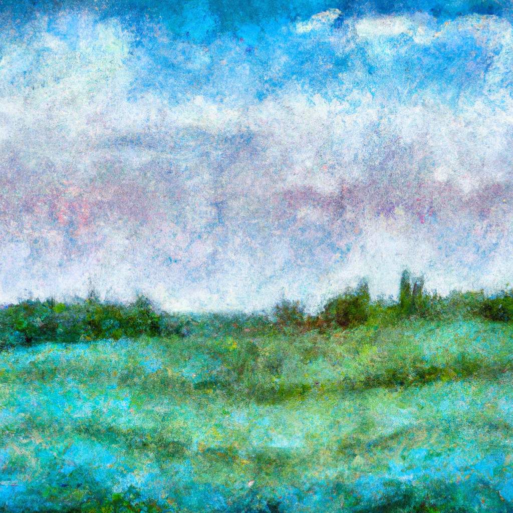 My painting of the scene