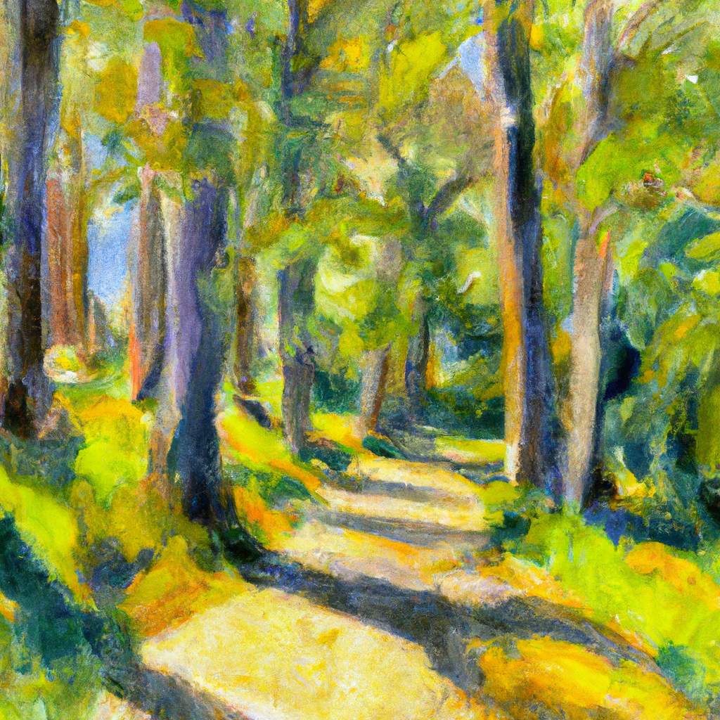 My painting of the scene