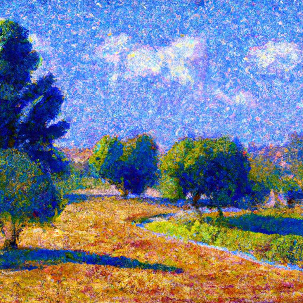 My painting of the scene