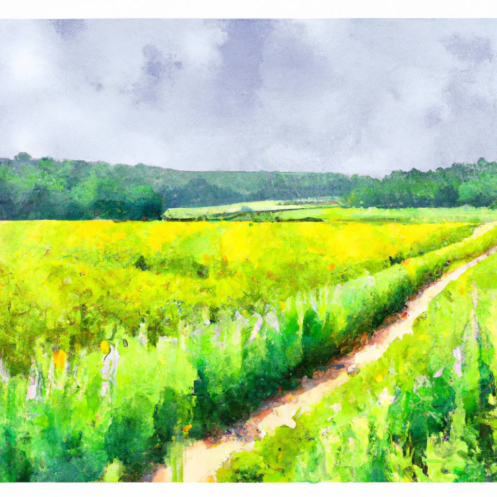 My painting of the scene