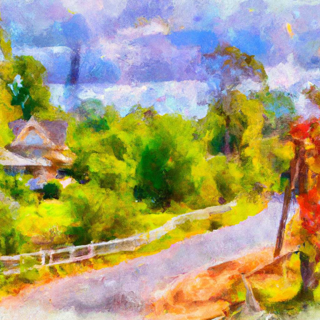 My painting of the scene