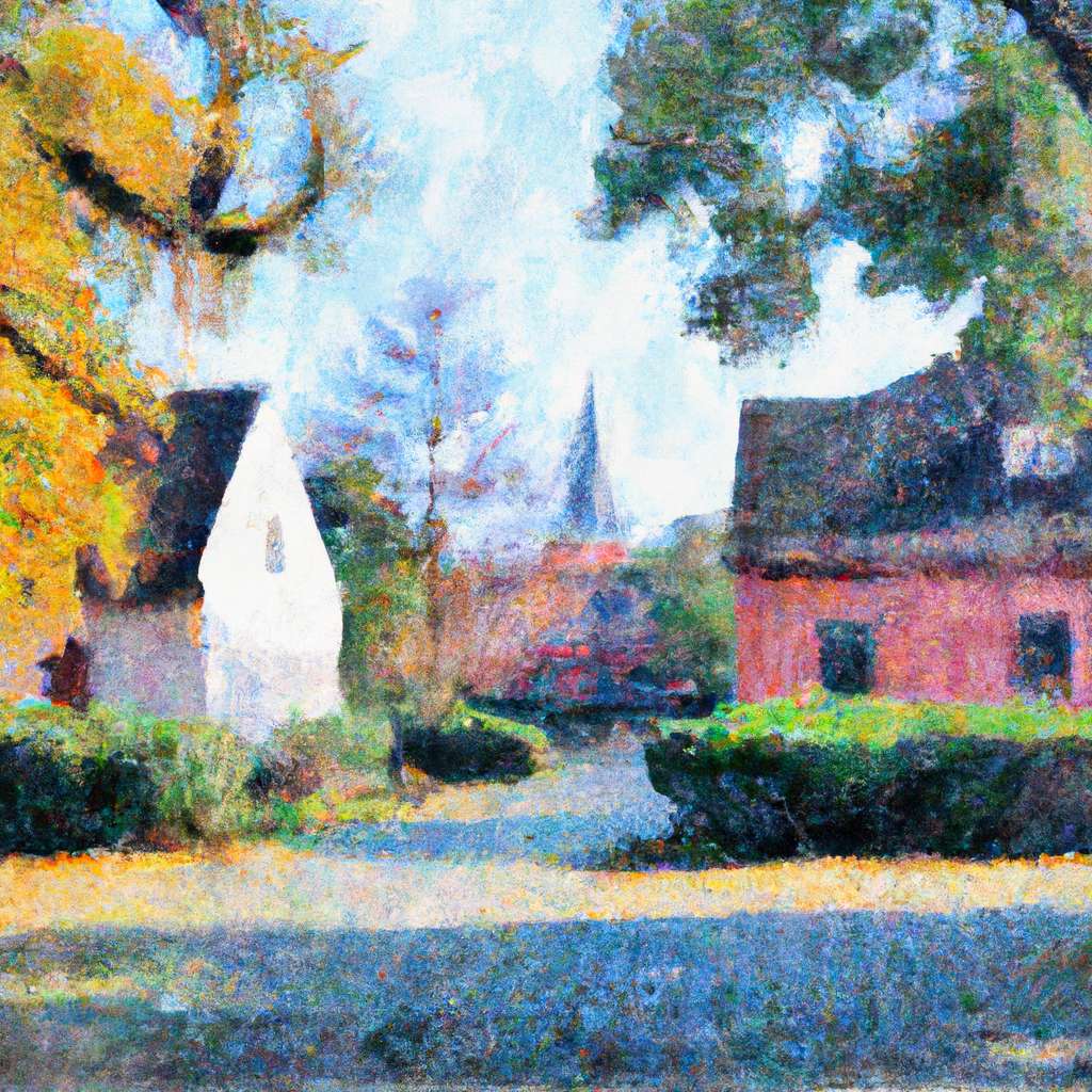 My painting of the scene