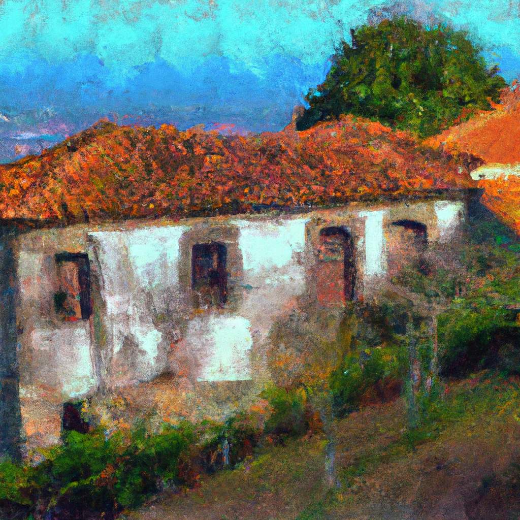 My painting of the scene