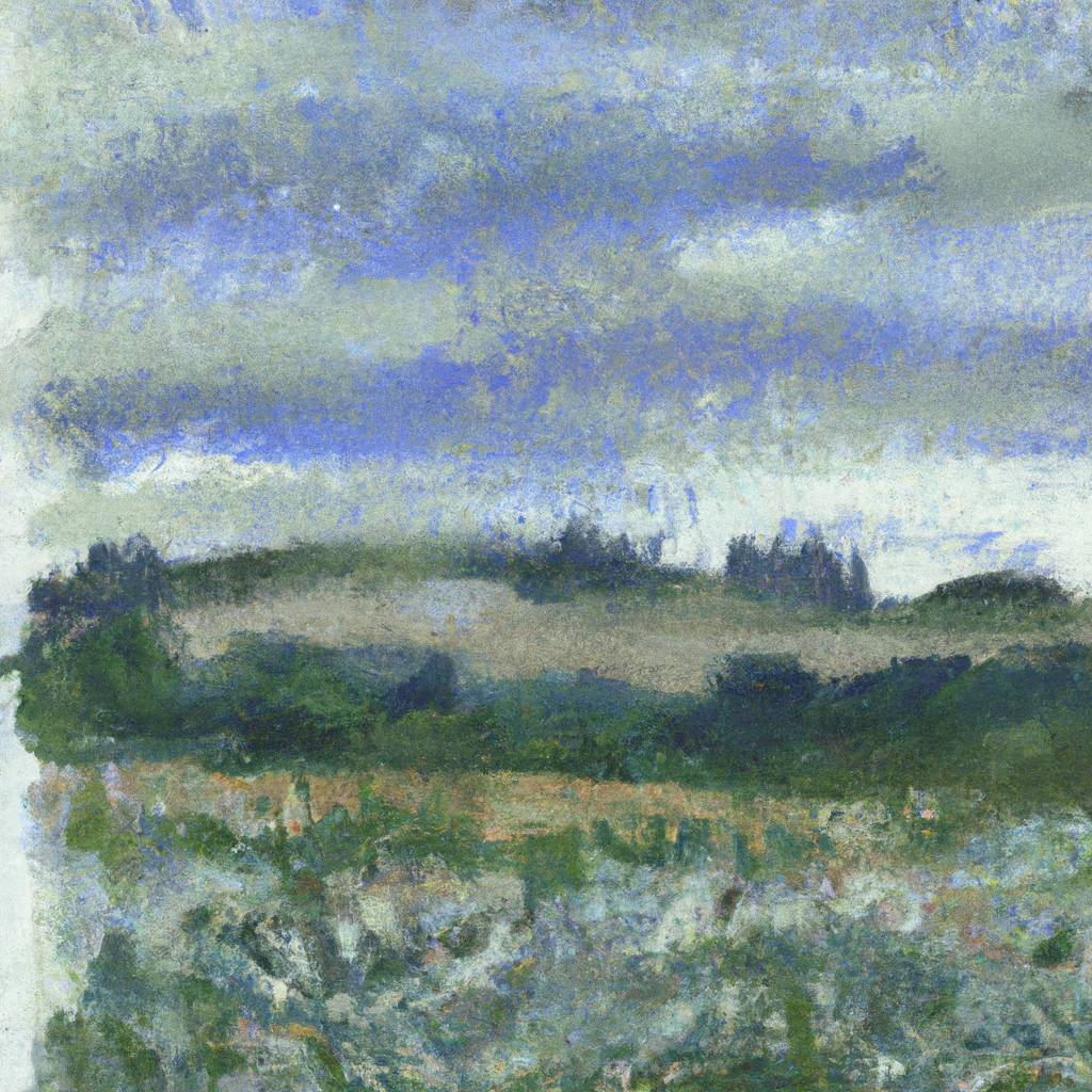 My painting of the scene