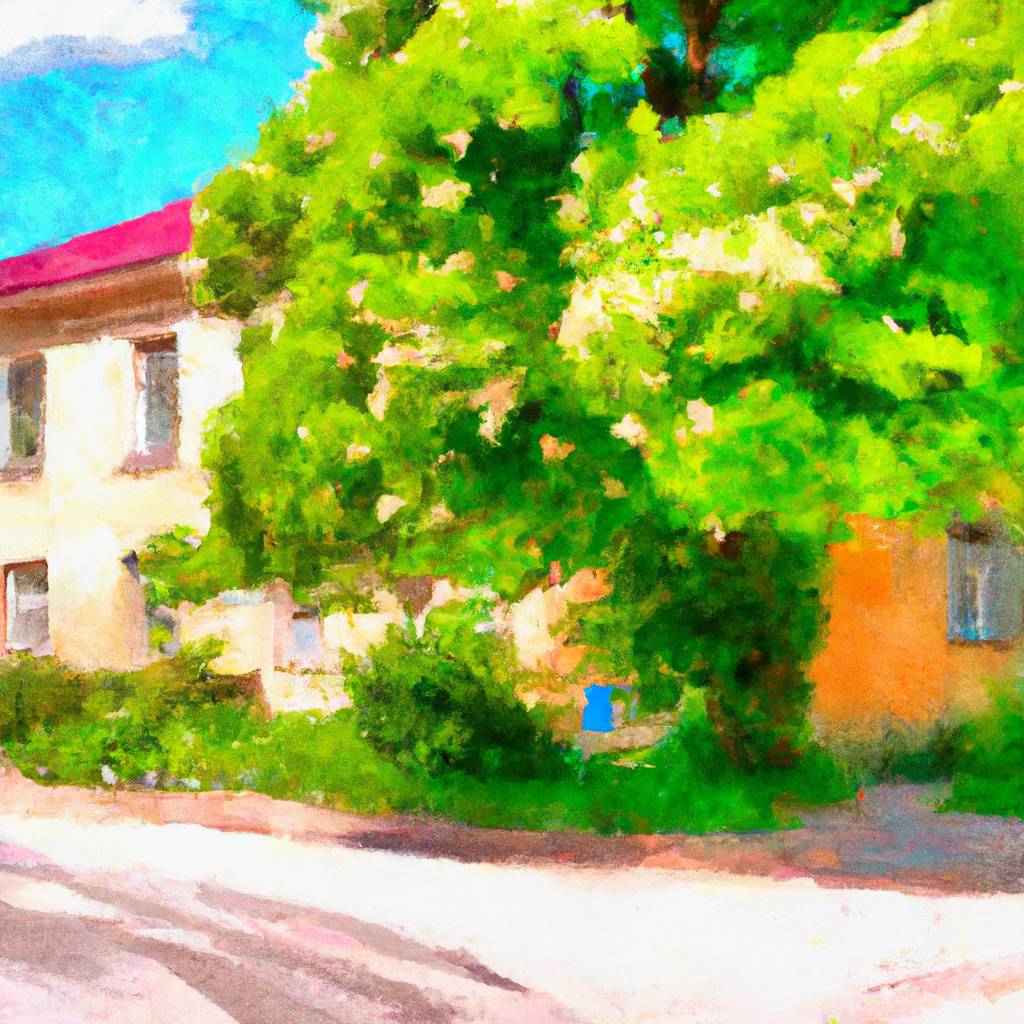 My painting of the scene