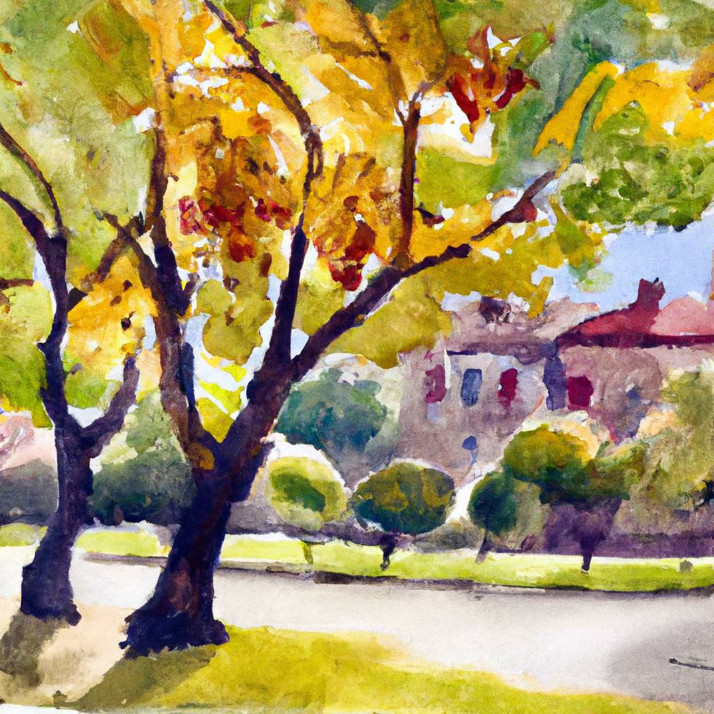 My painting of the scene