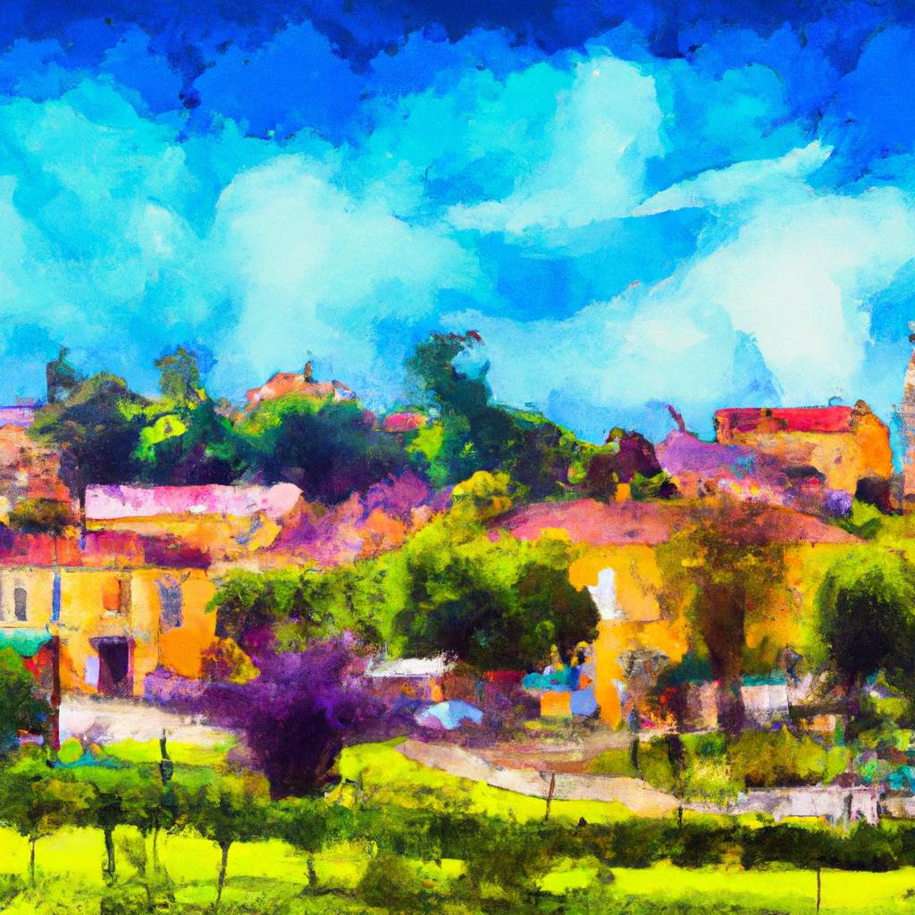 My painting of the scene