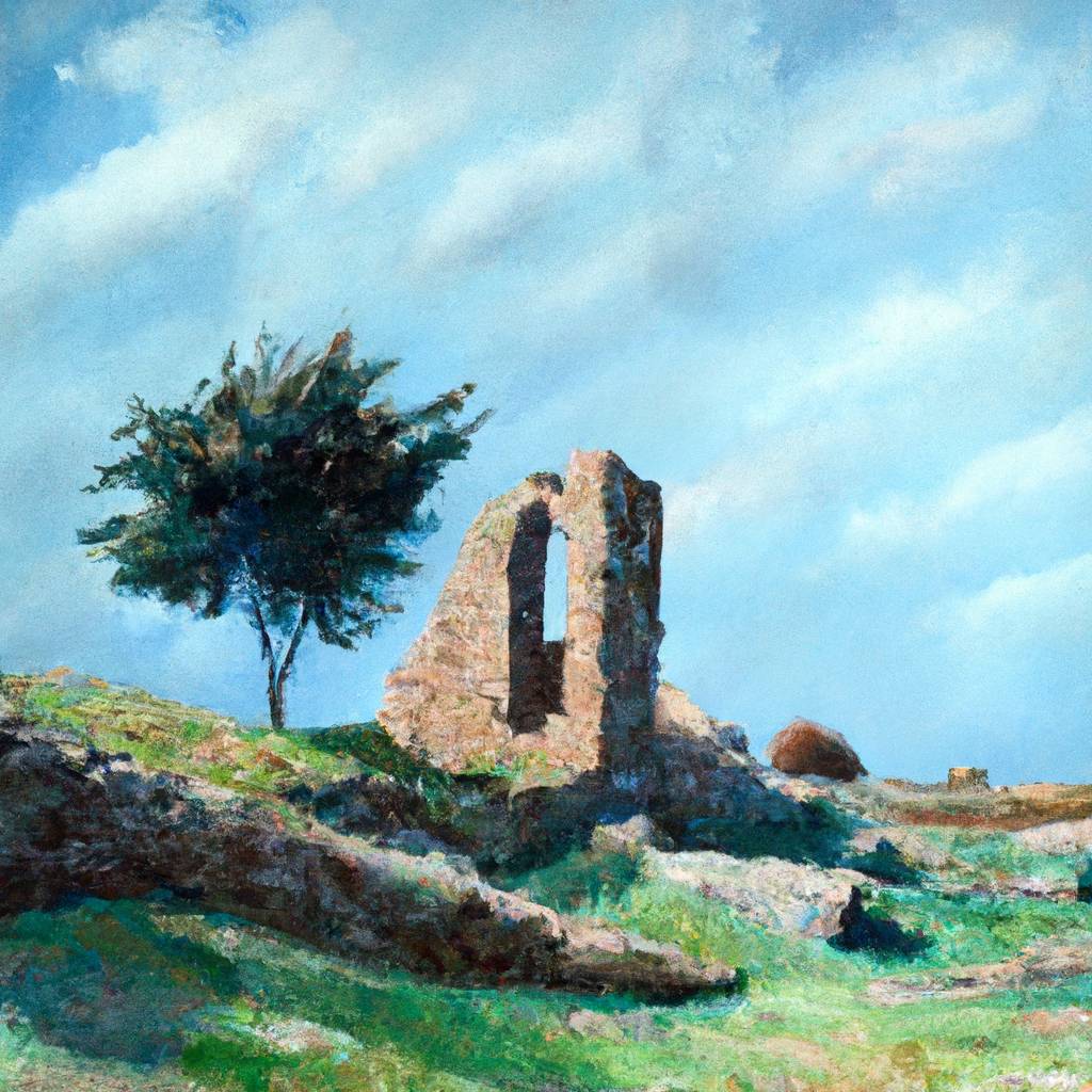 My painting of the scene