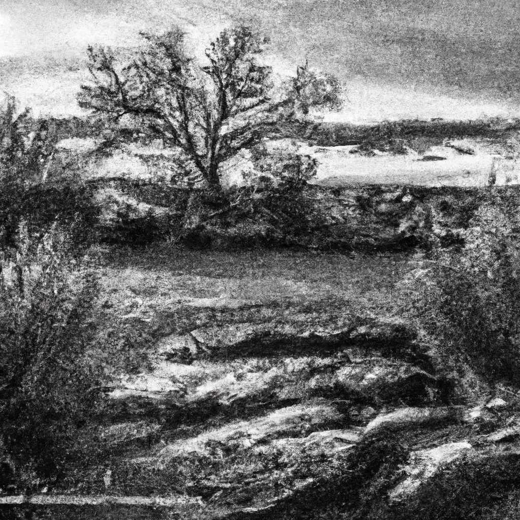 My painting of the scene