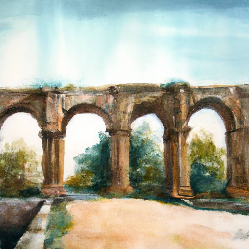 My painting of the scene