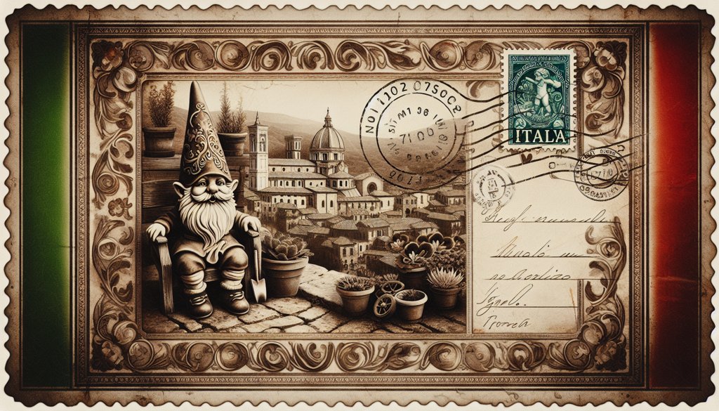 Gnome's postcard from Italy