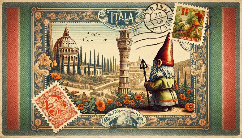 Gnome's postcard from Italy