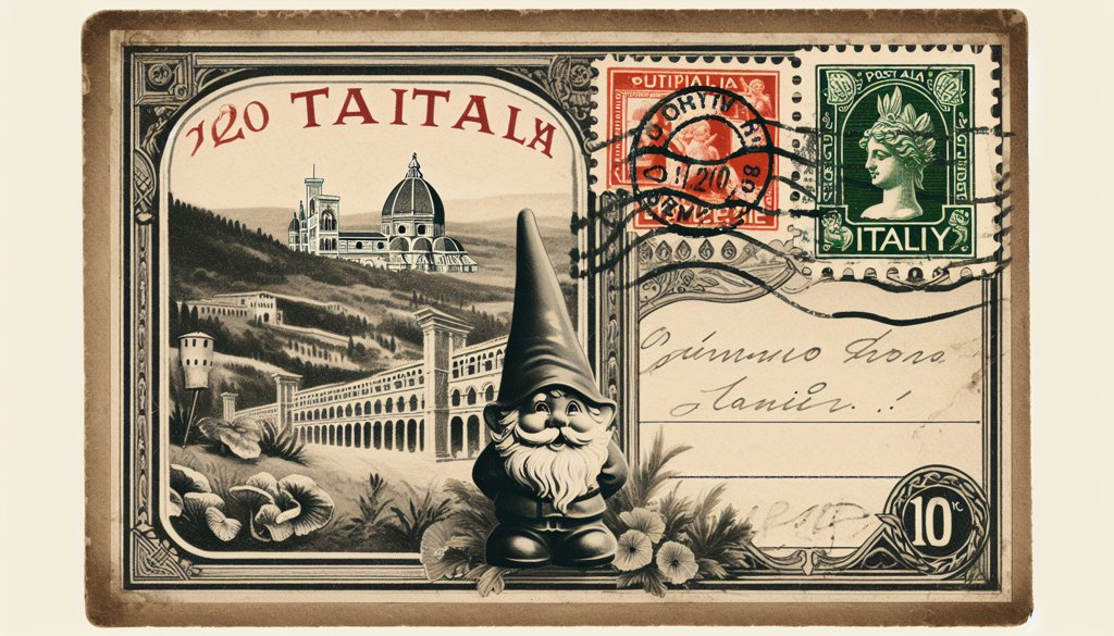 Gnome's postcard from Italy