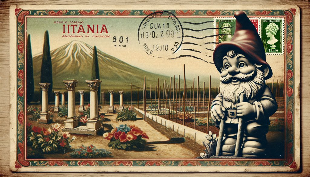 Gnome's postcard from Italy