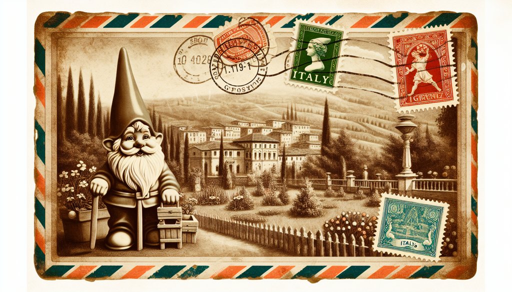 Gnome's postcard from Italy