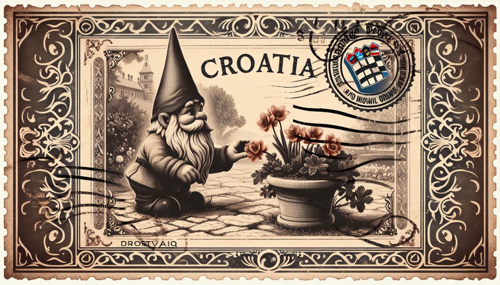 Gnome's postcard from Croatia