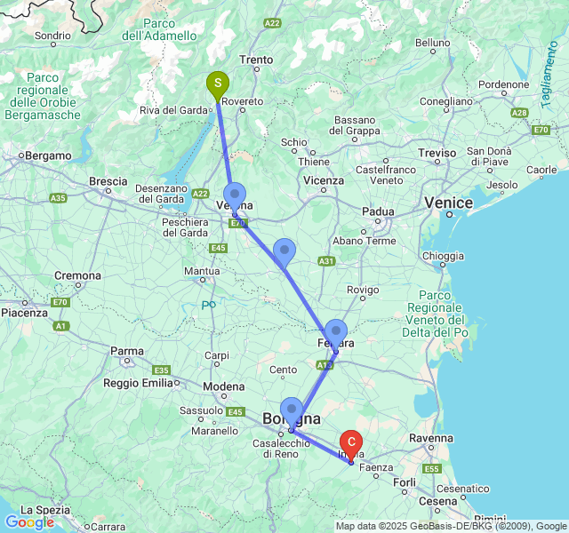 Recent journey map