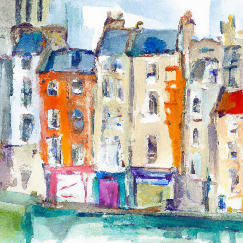 My painting of the scene