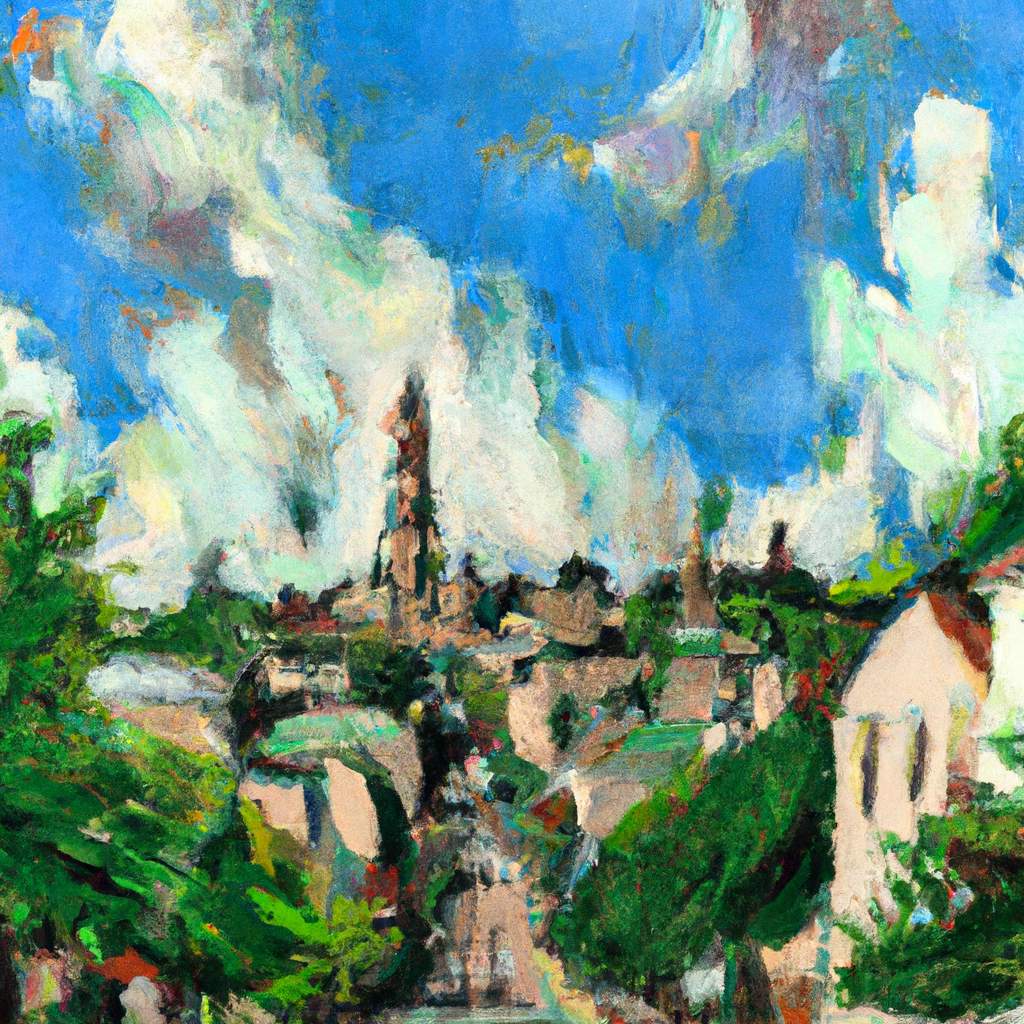 My painting of the scene