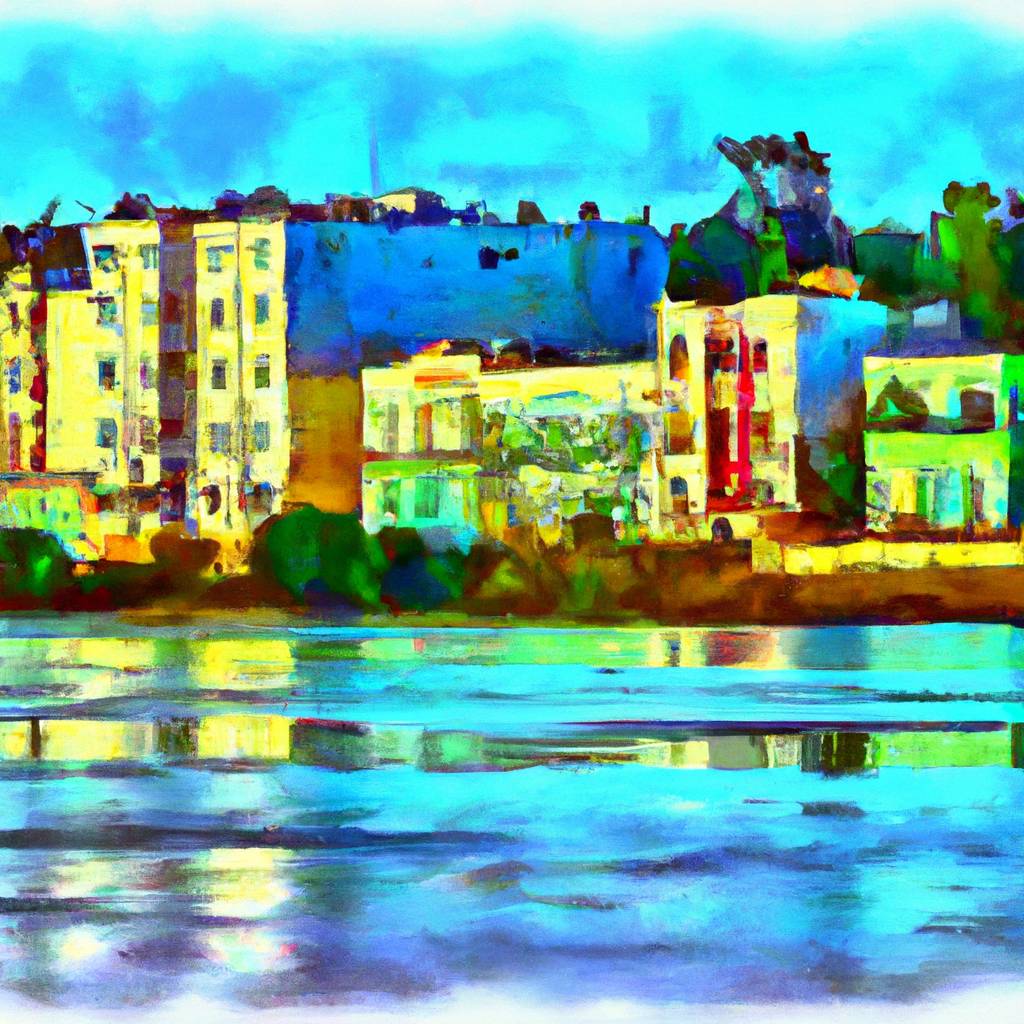 My painting of the scene