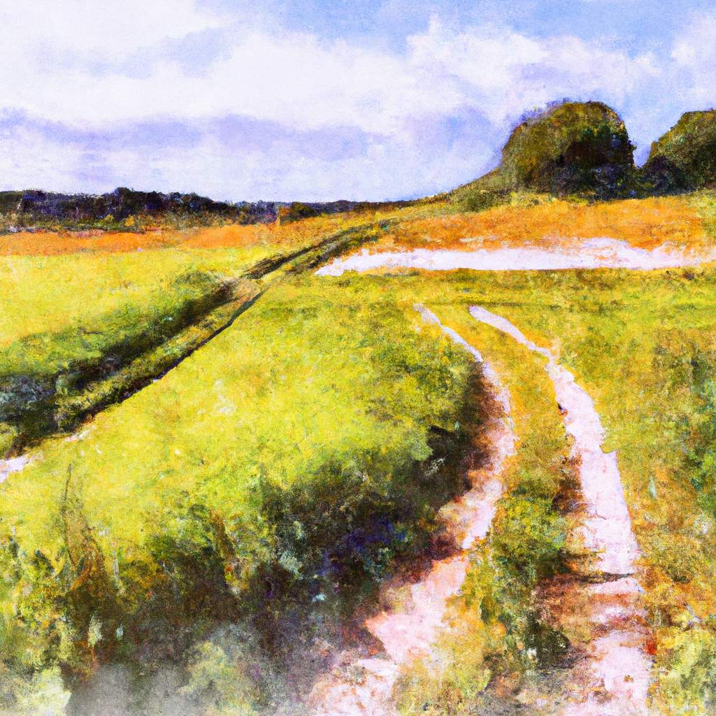 My painting of the scene