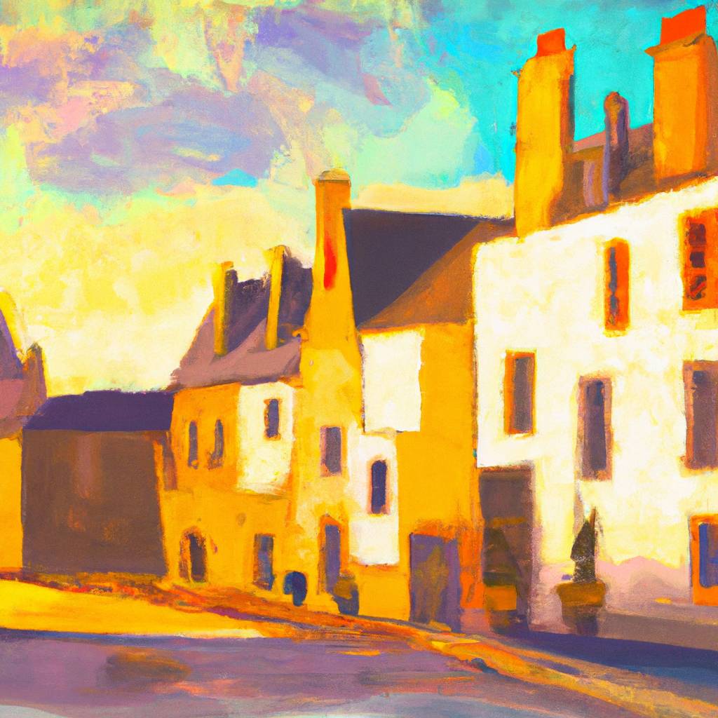 My painting of the scene