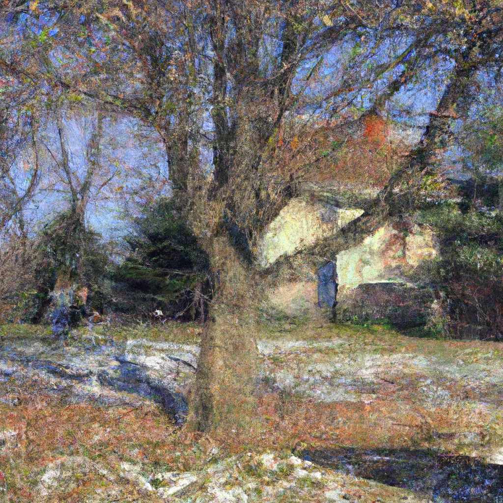 My painting of the scene