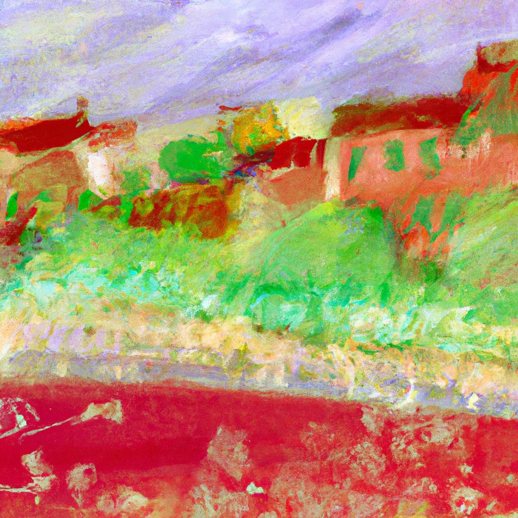 My painting of the scene