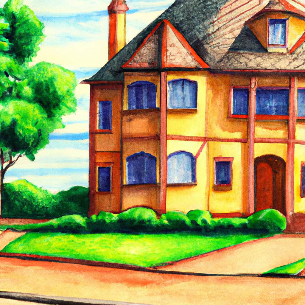 My painting of the scene