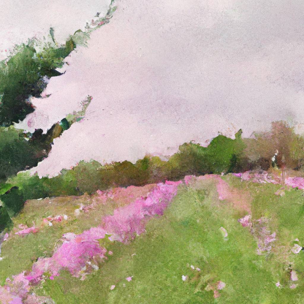 My painting of the scene