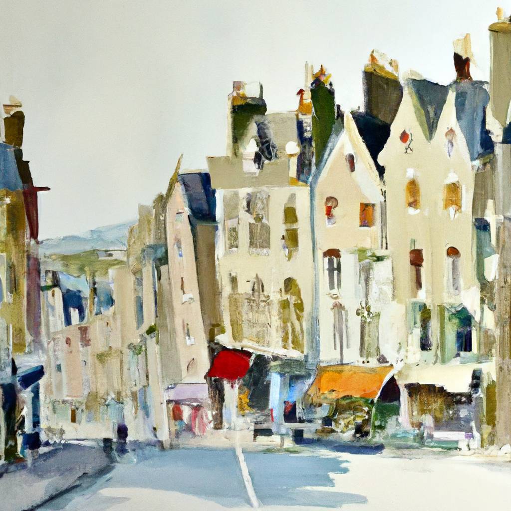 My painting of the scene