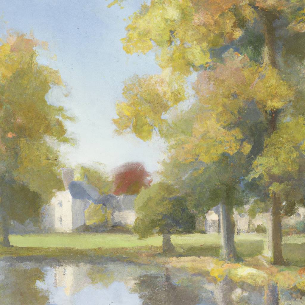 My painting of the scene