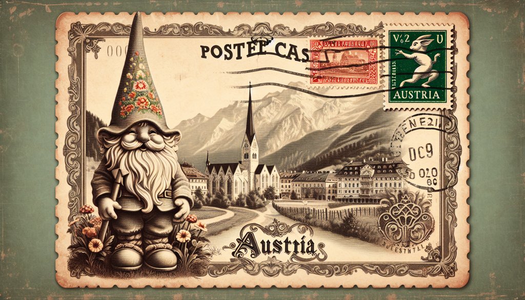 Gnome's postcard from Austria