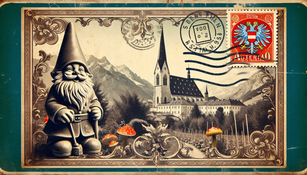 Gnome's postcard from Austria