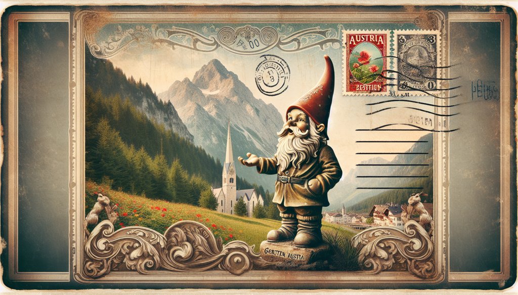 Gnome's postcard from Austria