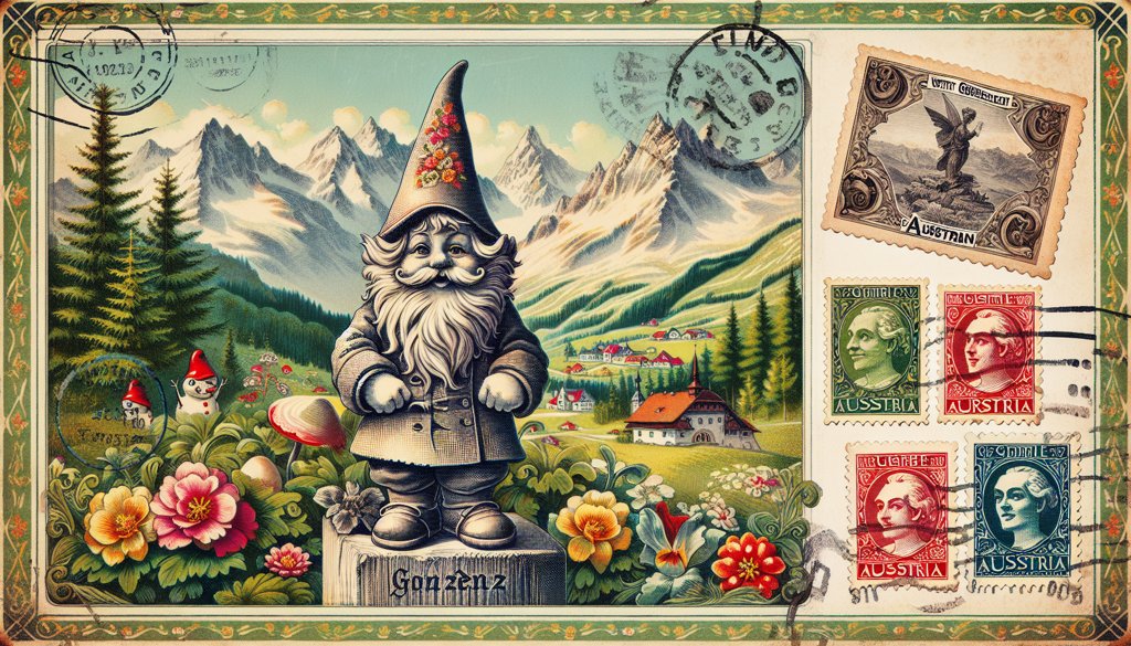 Gnome's postcard from Austria