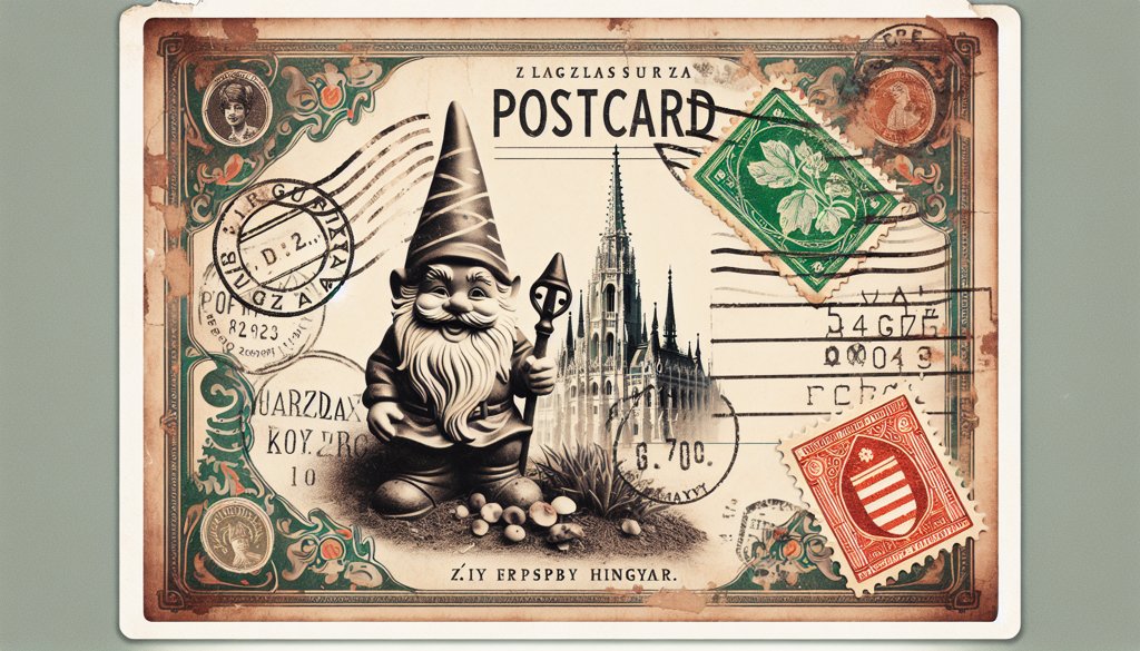 Gnome's postcard from Hungary