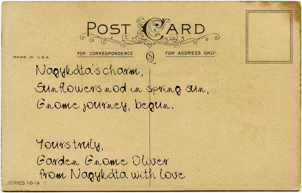 Gnome's postcard from Hungary
