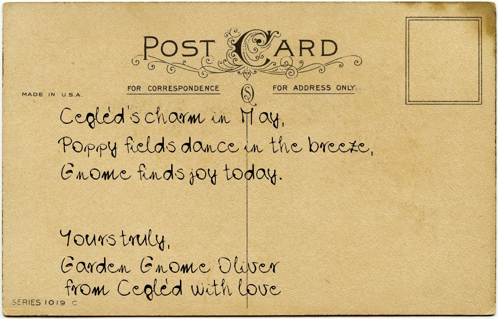 Gnome's postcard from Hungary