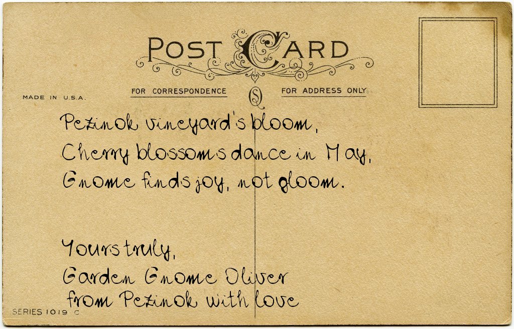 Gnome's postcard from Slovakia